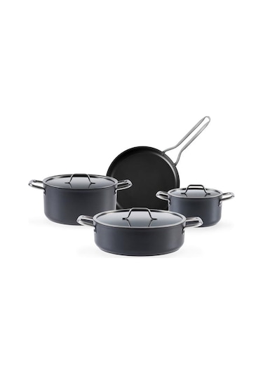 Madame Coco Titanium Profesional Tencere Seti Antrasit