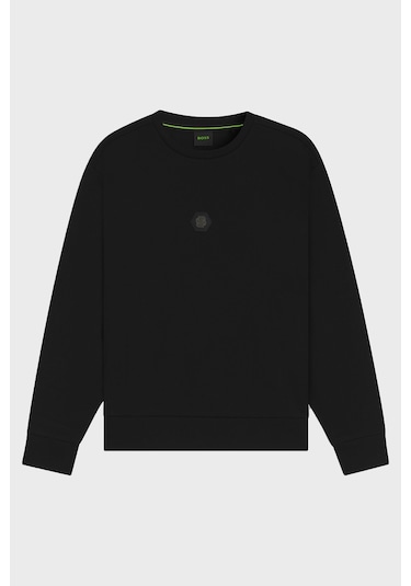 Boss Erkek Sweat 50543859 001 Siyah Siyah