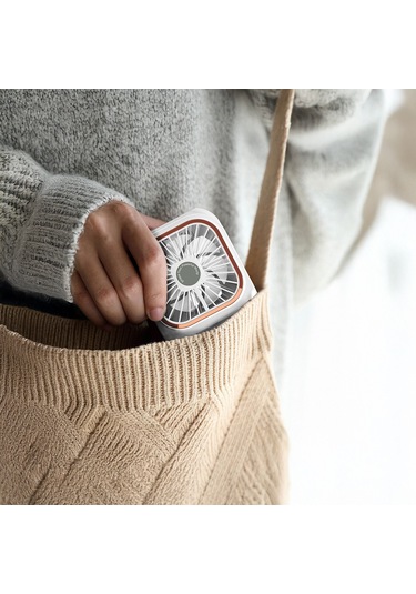 Lenyes Lhf13 Powerbank Özellikli Standlı Portatif Soğutucu El Fanı Beyaz