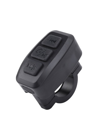 Vkemall Bisiklet İçin Kablosuz Telefon Kontrolcüsü - Bluetooth İle Müzik Ve Arama Yönetimi, Ipx6 Su Geçirmez, 15m Uzaklıkta, İos/android Uyumlu Siyah