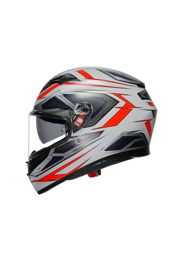 Agv Kask/k3 E2206 Mplk Space Matt Whıte Red Fluo Configuration Çok Renkli