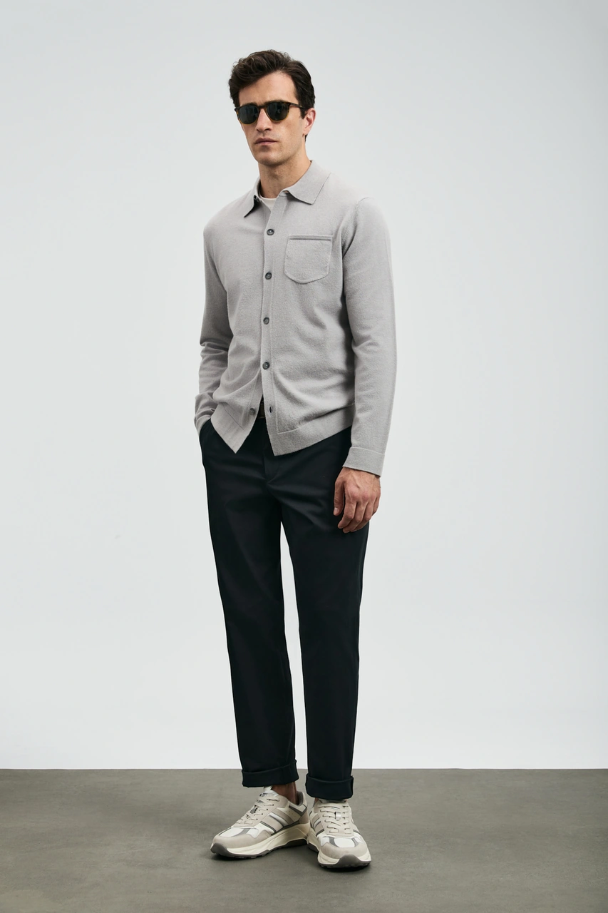 Lufian Rumı Smart Erkek Chino Pantolon Slim Fit Siyah Siyah 112190336100100 Siyah