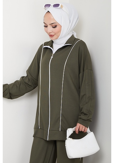 Biyeli Oysho İkili Takım 1608 - Haki Haki