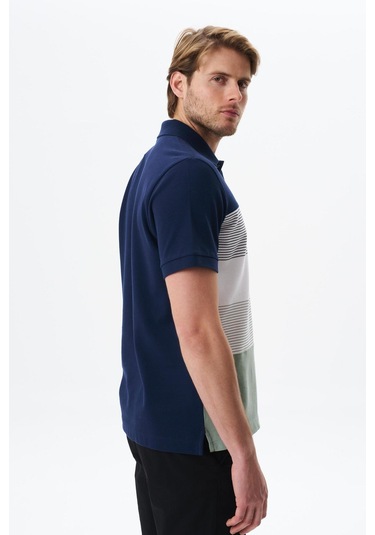 Arma Erkek Regular Fit Çok Renkli % 100 Pamuk Pike Polo Yaka Tişört Y29374355002 Lacivert
