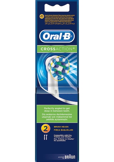 Oral-B Cross Action Şarjlı Diş Fırçası Yedek Başlığı 2'li