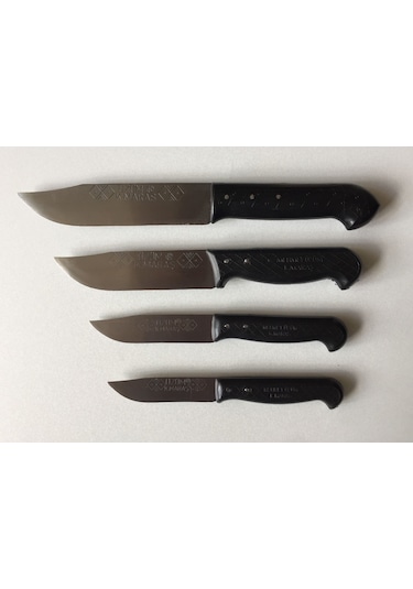 Mutfak Bıçak Seti 4 Parça - Maraş Üzüm Bıçakları 18-20-24-28 CM