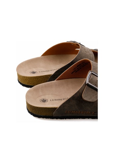 Lumberjck Erkek Mendy Günlük Havuz Plaj Deniz Terlik - Vizon - 41 Vizon