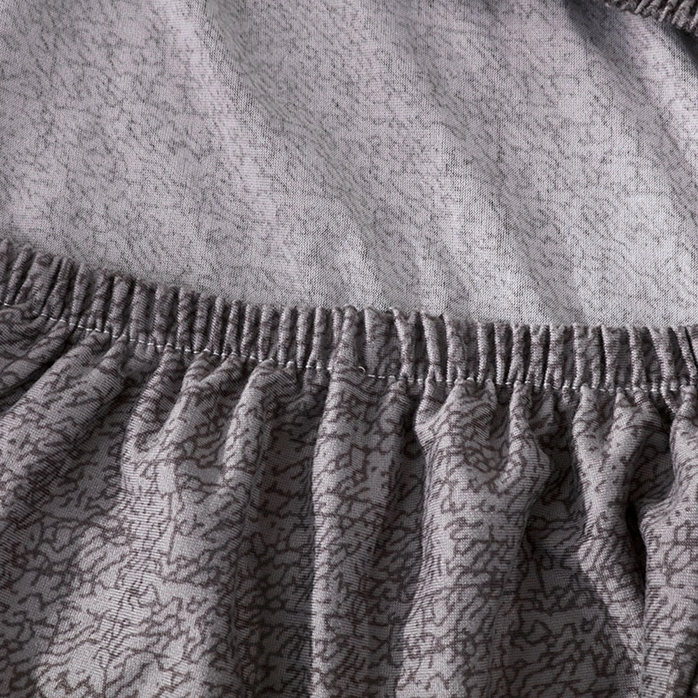 Qingmipy Beyaz Güneş Tozu Desenli Poliester Midi Koltuk Kılıfı - Yumuşak Süt İpek Fırçalı - 38-45cm Genişlik - 45-55cm Arka Yükseklik Gri