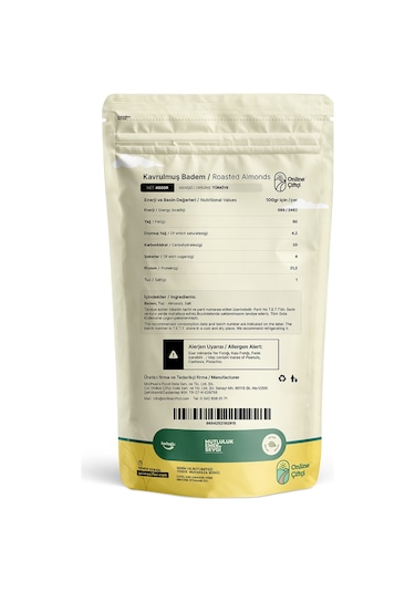 Online Çiftçi Kavrulmuş Badem 400 G