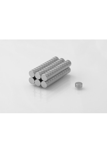 Neodyum Mıknatıs D6X3 Mm 50 Adet Silindirik Güçlü Mıknatıs