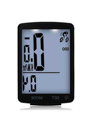 Artfulabode Ve Su Siyah Sıcaklık Ölçer, Lcd Kronometre Kablosuz Hız Geeroyoo Geçirmez, Fonksiyonlu Ekran, Büyük Bisiklet Bilgisayarı - Ej Siyah