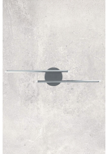 Sare Aplik Gri Renk Gün Işığı Ledli Mutfak Banyo Led Duvar Aplik Gri