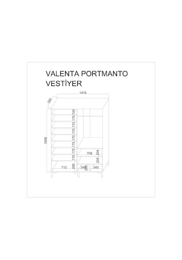 Kuzeylife Valente Portmanto Beyaz