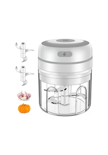 Xindoker Usb Şarjlı Mini Yemek İşleyici, Elektrikli Sarımsak-soğan-kıyma Dilimleyici, 30w Motor 8 Saniye Hızlı, 250ml Paslanmaz Çelik Bıçaklı, Ev Ve Kamp Mutfağı Yardımcısı Diğer