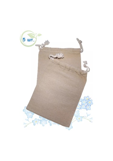 Brozkkoshop 5 Adet Keten Saklama Kesesi Seti 250533824 Bej