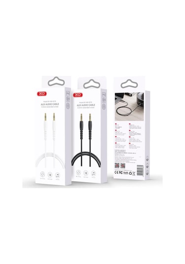 Nb-r270 3.5 Mm Jack Aux 1m Hd Ses Aktarım Kablosu Siyah