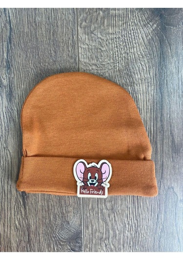 2d2b Hello Friends Alttan Çıtçıtlı Bereli Unisex 3lü Bebek Takım Kahverengi