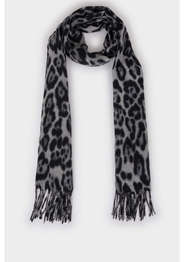 Defacto Kadın Desenli Atkı F3425ax25wnbk26 Siyah