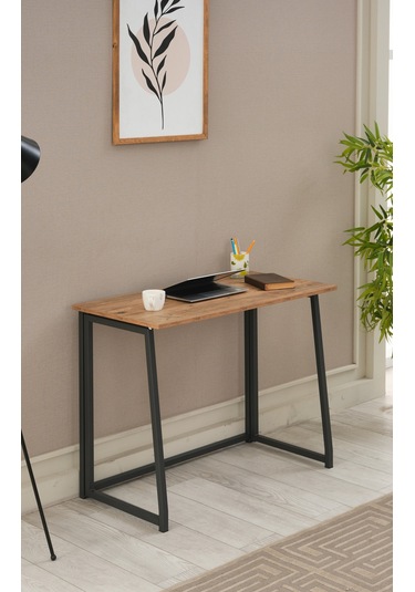 Arpelia Tek Kanatlı Katlanır Masa 100x50x75 Siyah