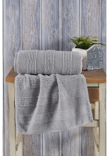Varol Lavin %100 Premium Cotton El Havlusu 50x90cm Gri-50x90cm Gri