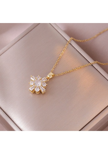 Bayan Kolye: Moda Estetiği Titanyum Çelik Kolye No.97 Çok REnkli