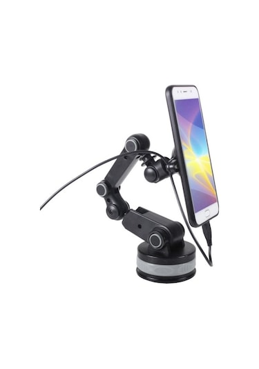 Joyhub Zp-x0188 Araba 360 Derece Dönen Teleskopik Katlanır Mıknatıs Vantuz Cep Telefonu Tutucu Siyah Yok Vantuzlu