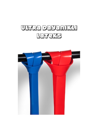 7li Mega Set 35+45 Kg + 5li Pilates Direnç Bandı Barfiks Lastiği Loop Band Mavi Ton Çok Renkli