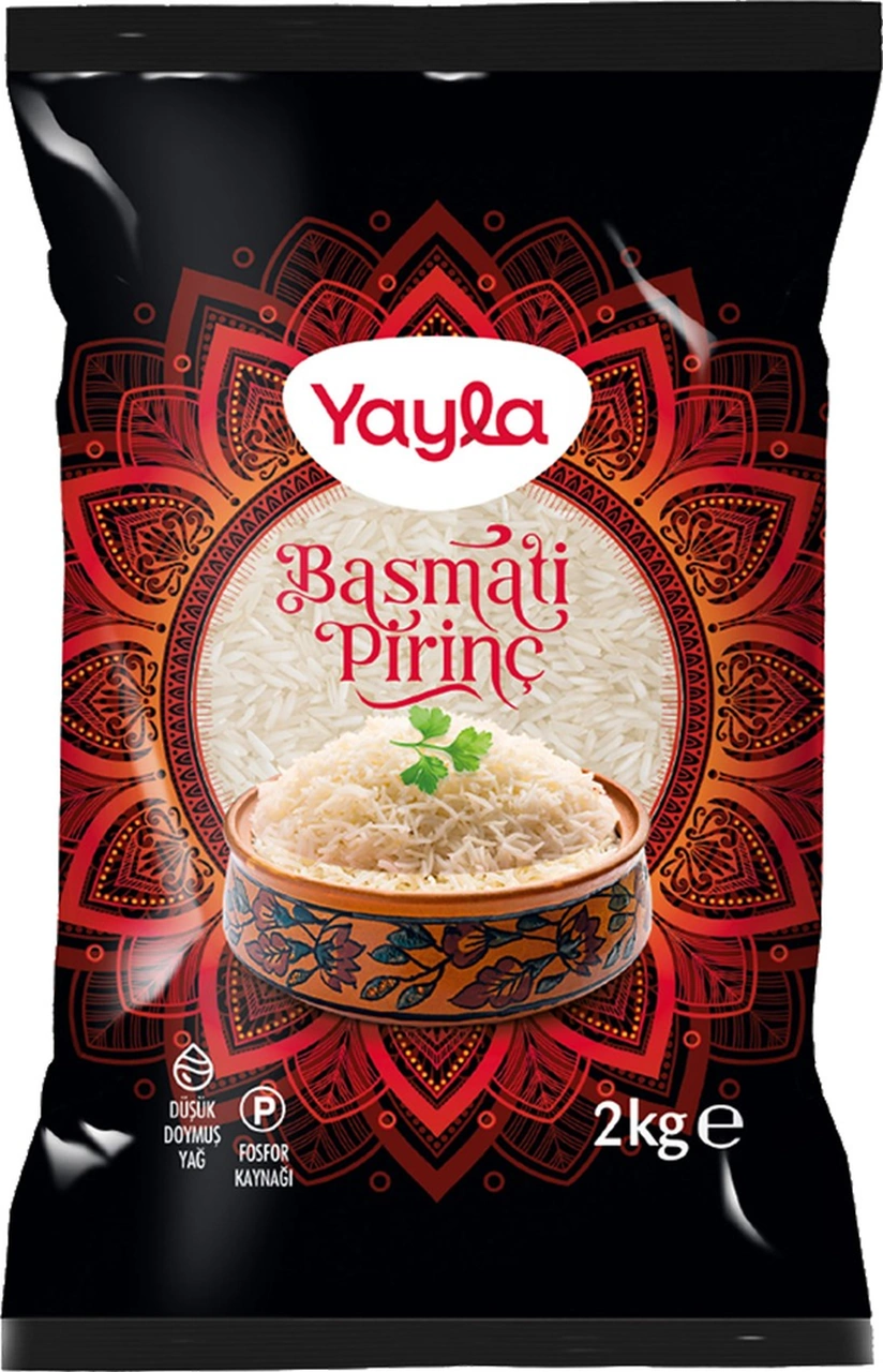 Yayla Bakliyat Basmati Pirinç 2 Kg X 5 Adet