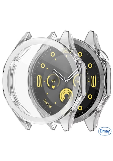 Huawei Watch Gt 6 46mm Tam Uyumlu Uyumlu 360 Full Koruma Silikon Kılıf