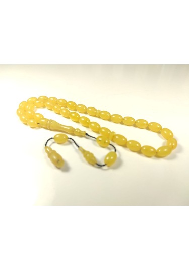 Başka Yerde Yok Abdullah Başkale Usta Eseri Bilek Boy Çift Cila Sıkma Kehribar Sertifikalı 5883