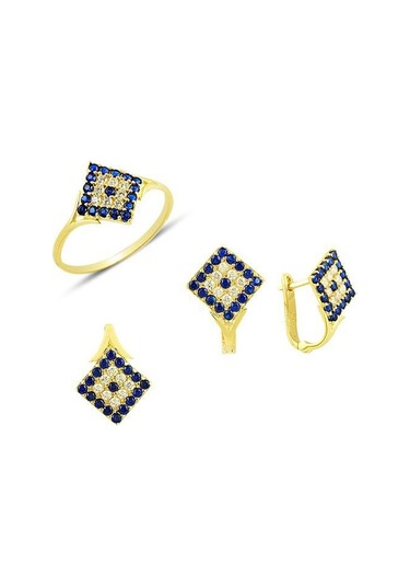 Sosyete Gözlü Set 5.65 Gram 14 Ayar Altın