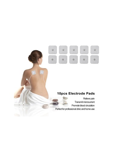 Yaozixa 4x4cm 3.5mm Arayüzlü Dijital Fizyoterapi Elektrot Paspası - 10 Adet 5 Çift - Kan Akışını Ve Metabolizmayı Artırır Çok Renkli