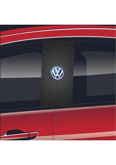 Araç Kapı Direği Kaplama Folyosu Uv Baskılı 2'li Set-50x24 Vw
