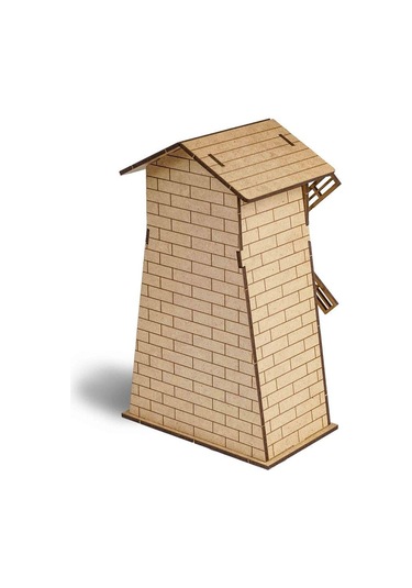 3D Ahşap Yel Değirmeni Maketi Boyanabilir Ahşap Maket