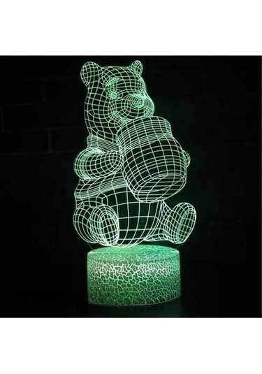 Fastbuy Doğa Dostu Çin Garajı 3d Dokunmatik Masa Lambası, Uzaktan Kumanda Gece Lambası Knlvbv Açık Yeşil Açık Yeşil