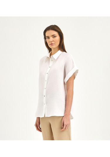 Karaca Kadın Comfort Fıt Gömlek-beyaz 12.25s.04.029 Beyaz