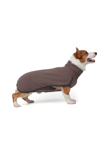 Geekyou Köpekler İçin Kışlık Isı Sağlama Triko, Yüksek Yaka, Esnek Ve Nefesli, Kahve Rengi 3xl Ya002m011
