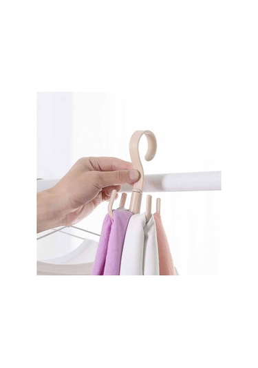 Pembe Jjyy 1 Adet Ev Çok Fonksiyonlu Döner Ayakkabı Raf Balkon Kurutma Rafı Kravat Bel Çantası Kanca Açık Ayakkabı Şapka Kurutma Raf Kanca Pembe