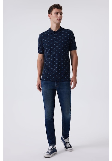 Lee Cooper Shark Erkek Pike Polo Yaka T-Shırt Lacivertvert-16202-Lacivertvert Lacivert