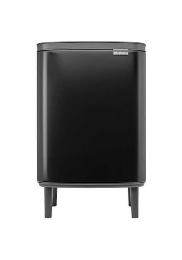Brabantia Mat Siyah Ayaklı Çöp Kutusu 12 Litre Mat Siyah