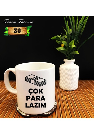Çok Para Lazım - Porselen Kupa Beyaz