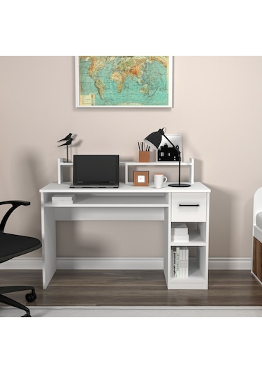 Arnetti Eslem Çalışma Bilgisayar Masası Beyaz
