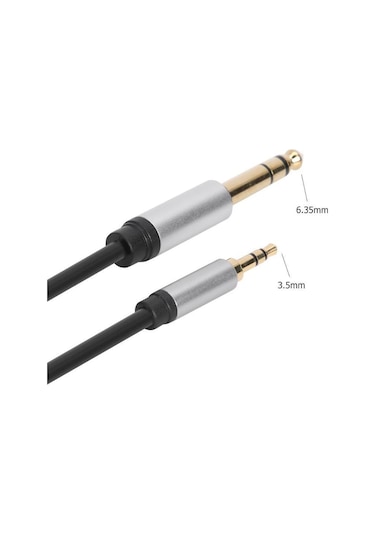 Cbtx 3.5 MM 6.35MM / 6.5MM Aux Adaptörü Kablosu 3 Metre