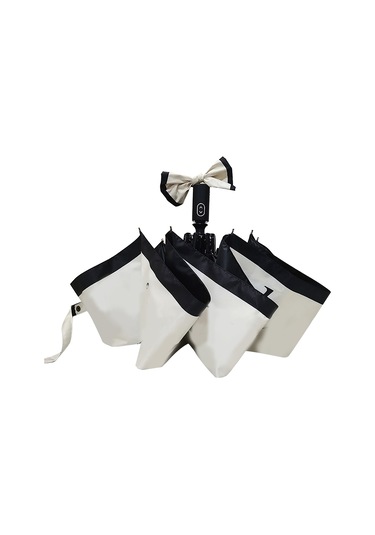 Fransız Vintage Otomatik 3 Katlanır Şemsiye Taşınabilir Seyahat Güneş Yağmur Koruması Diğer