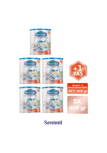 Senimil 4 Çocuk Devam Sütü 400 G 5 Adet