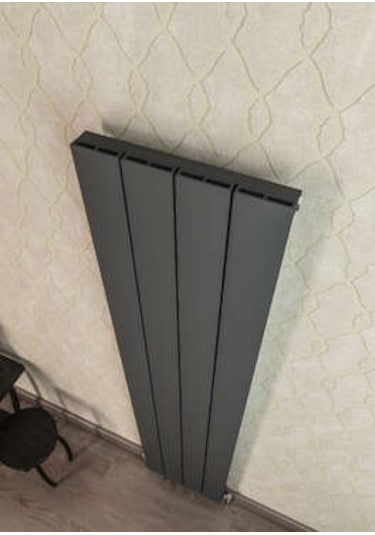 Warma Drama Dikey Alüminyum Radyatör 375x1800 Pütürlü Beyaz Ral 9016