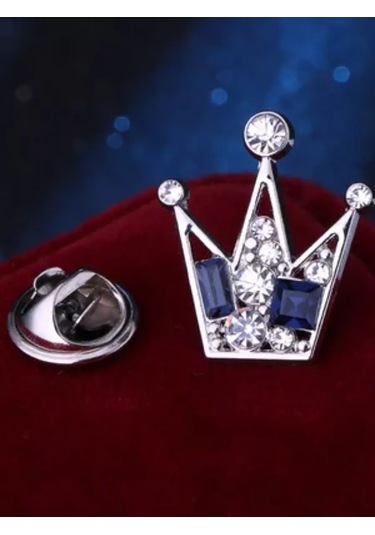 Olfil Broş-mini Taç Parıltı Tarzı 206746461 Gri