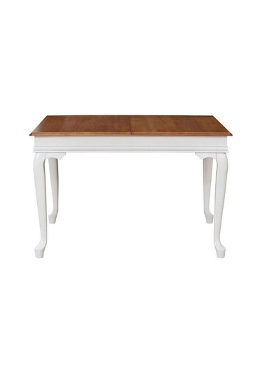 Rustik Açılır Yemek Masası 80x120 Beyaz - Ceviz