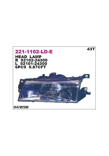 Depo-221-1102l-ld-e - On Far Sol Hyundaı Excel 92-94