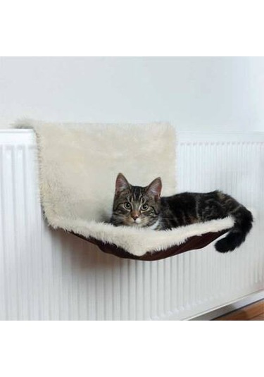 Peluş Kedi Kalorifer Yatağı 45x26x31 Cm